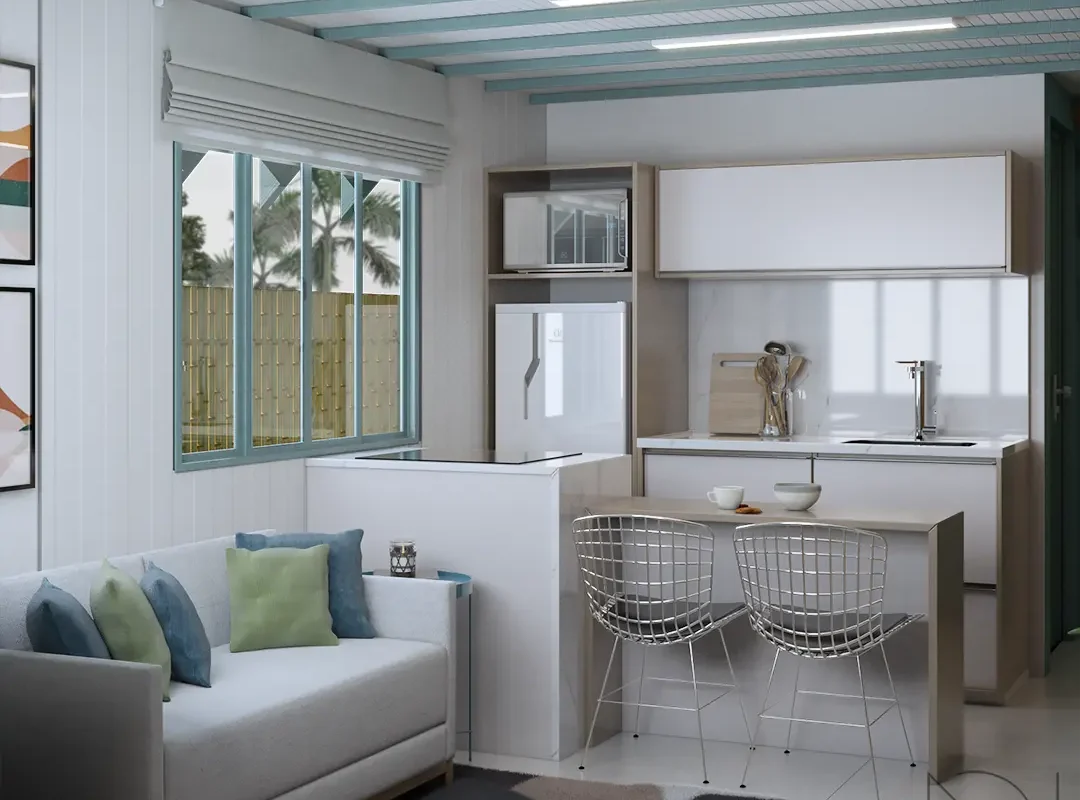 Arquiteta que faz projetos de interiores e reformas residenciais